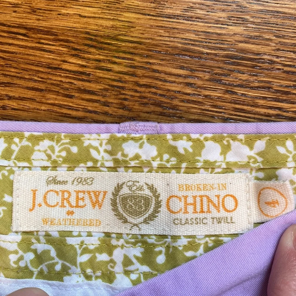 J. Crew Purple Chino Shorts - Picture 2 of 2
